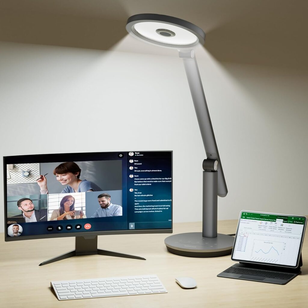 Honeywell H6 Eye-Care Schreibtischlampe mit Touch-Steuerung