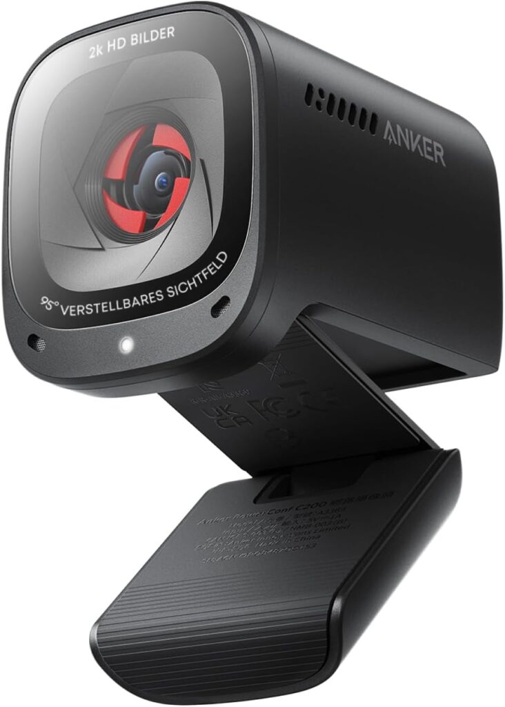 NexiGo N960E Webcam mit integriertem Mikrofon und Ringlicht