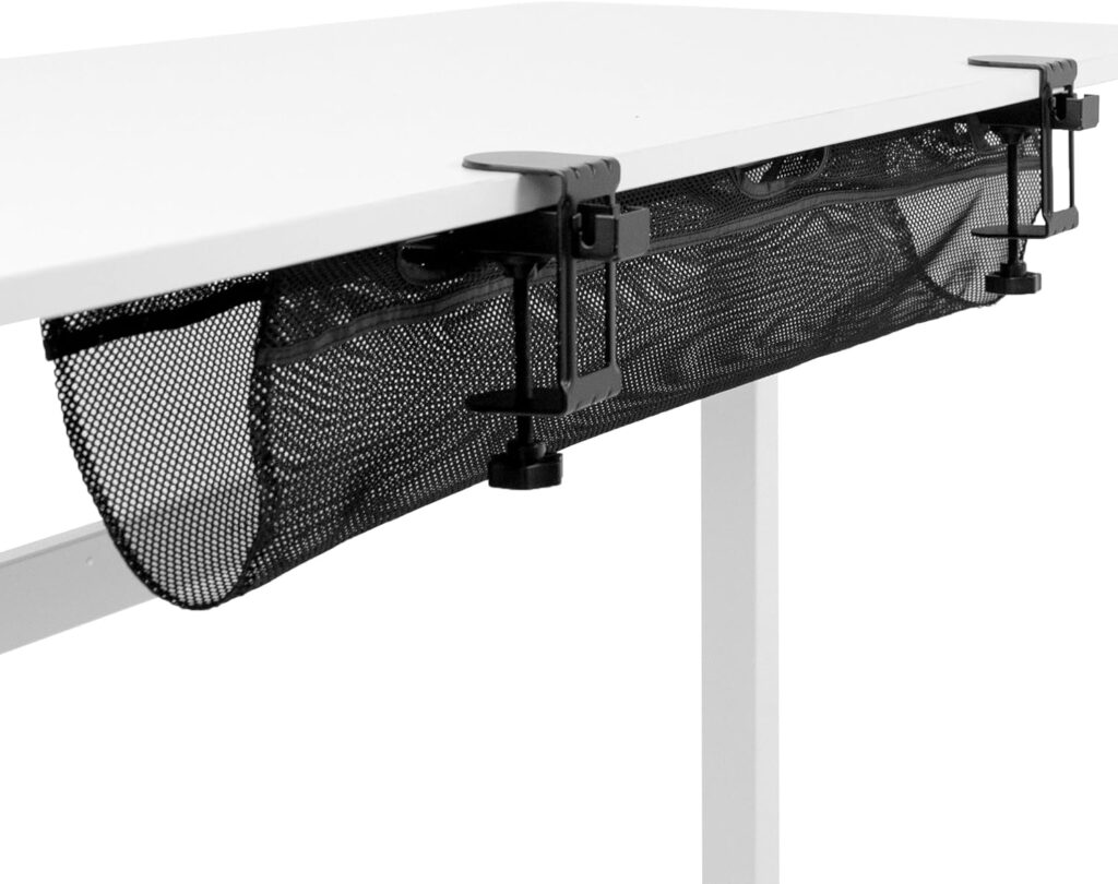 VIVO Mesh Kabelnetz unter dem Schreibtisch für sauberes Kabelmanagement