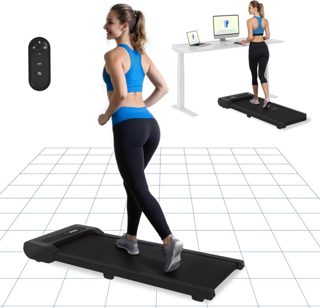 FlexiSpot Walking Pad Mini-Laufband unter Schreibtisch