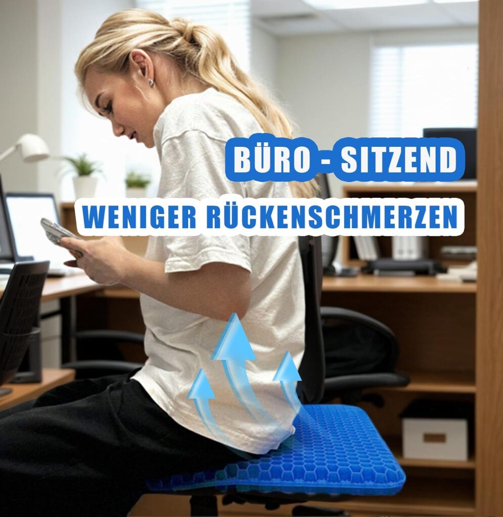 SwartLife Gelkissen – orthopädisches Sitzkissen für bessere Haltung 2026